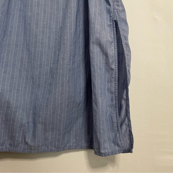 Club Monaco Striped Tie Front Midi Dress Boho Beachy - Picture 6 of 14